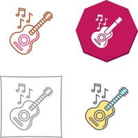 diseño de icono de guitarra vector