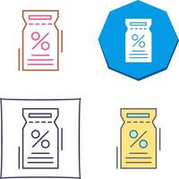 Discount Voucher Icon Design vector