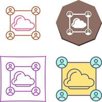 Network Icon Design vector