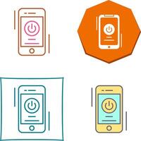 Power Button Icon Design vector