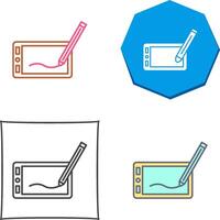 Drawing Tablet Icon Design vector