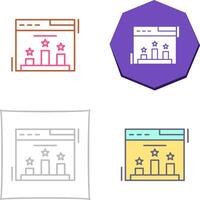 Ranking Icon Design vector