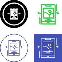 Swipe Icon Design vector