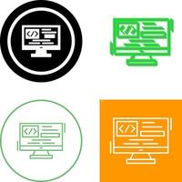 Coding Icon Design vector