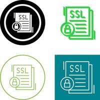 SSL Icon Design vector