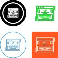Complete Icon Design vector