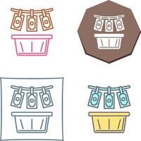 Money Loundering Icon Design vector