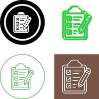 Checklist Icon Design vector