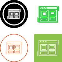 Layout Icon Design vector