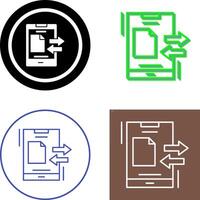 Data Transfer Icon Design vector