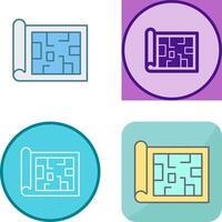 Blueprint Icon Design vector