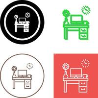 Work Table Icon Design vector