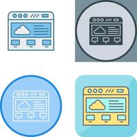 Cloud Computing Icon Design vector