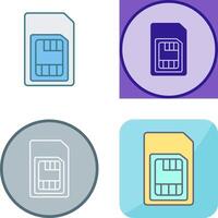 Sim Card Icon Design vector