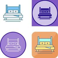 Bed Icon Design vector