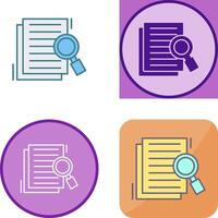 Details Looking Icon Design vector