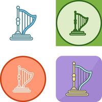 Harp Icon Design vector