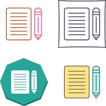 Note Icon Design vector