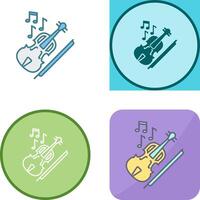 violín icono diseño vector