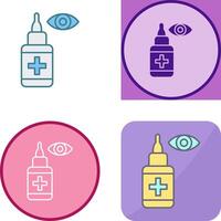 Eye Drop Icon Design vector