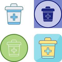 Dustbin Icon Design vector