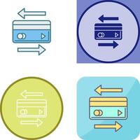 Transaction Icon Design vector