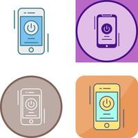 Power Button Icon Design vector