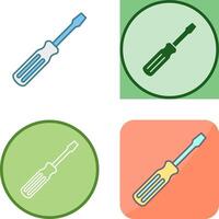 Screw driver Icon Design vector