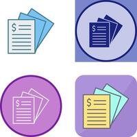 Invoice Icon Design vector