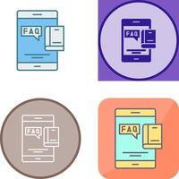 Faq Icon Design vector