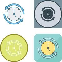 Run Time Icon Design vector