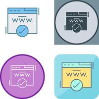 Domain Icon Design vector