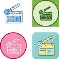 Clapper Board Icon Design vector