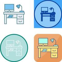 Desk Icon Design vector