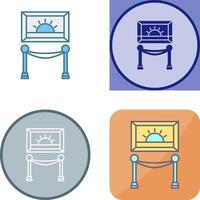 Painting Exhibit Icon Design vector
