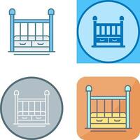 Baby Crib Icon Design vector