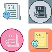 SSL Icon Design vector