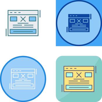 diseño de icono de error vector