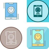 Power Icon Design vector