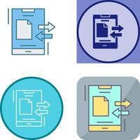 Data Transfer Icon Design vector