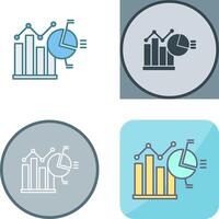 Bar Chart Icon Design vector