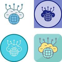 Computing Cloud Icon Design vector