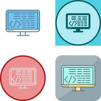 Coding Icon Design vector