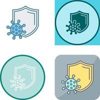 Virus Protection Icon Design vector