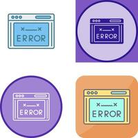 Error Code Icon Design vector