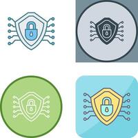Cyber Security Icon Design vector