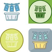 Money Loundering Icon Design vector