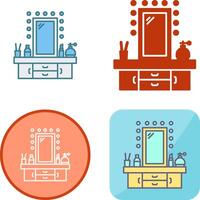 Dressing Table Icon Design vector