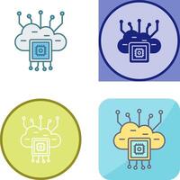 Cloud Computing Icon Design vector