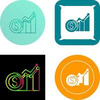 Revenue Icon Design vector